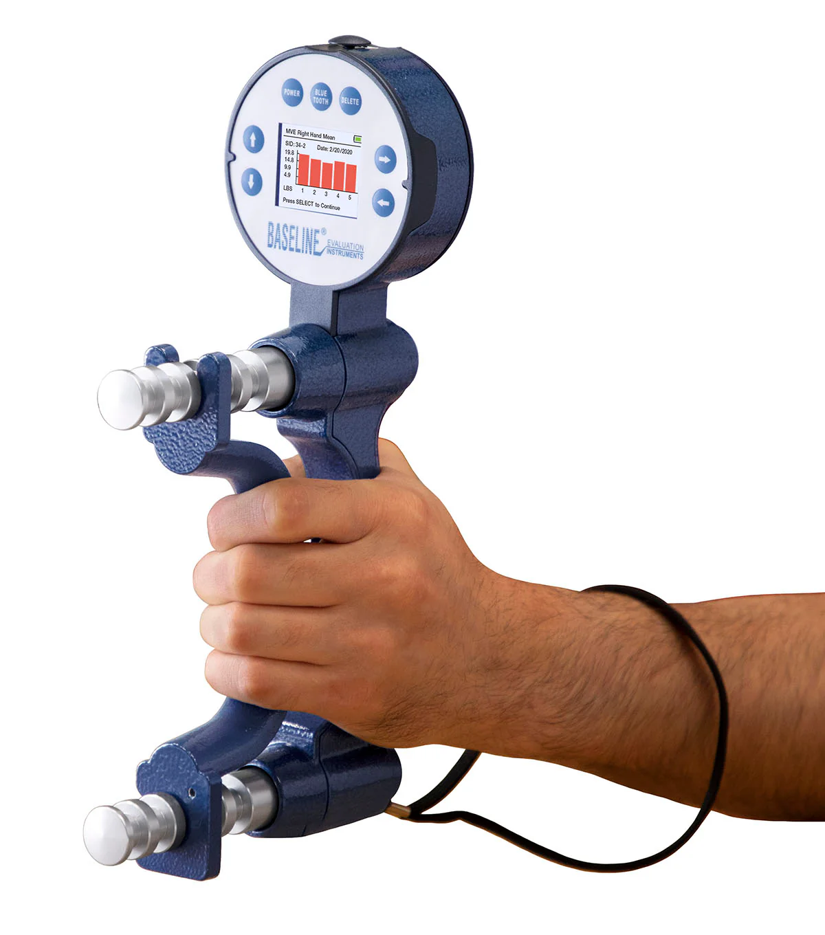 Baseline BIMS Digital 5-Position Grip Dynamometer Deluxe Model - Image 3