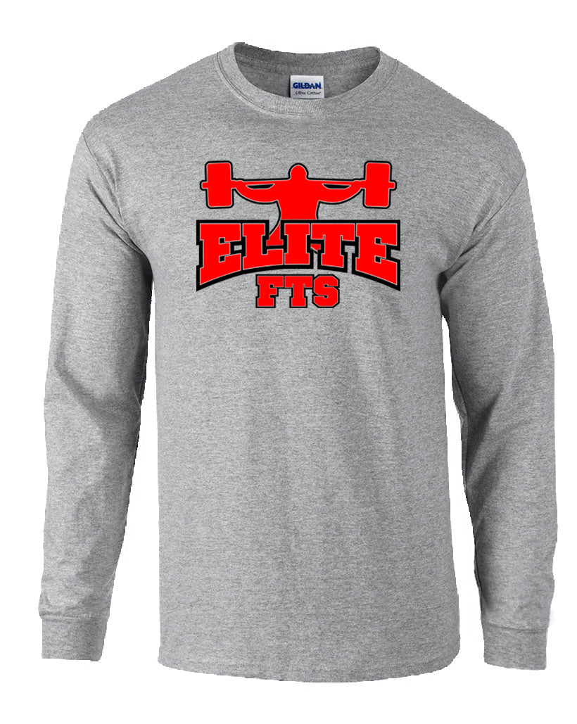 elitefts Block Squat Long Sleeve T-Shirt - Image 3