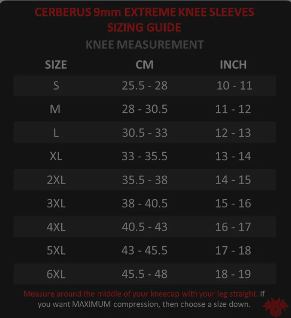 Cerberus 9mm Extreme Knee Sleeve - Image 2