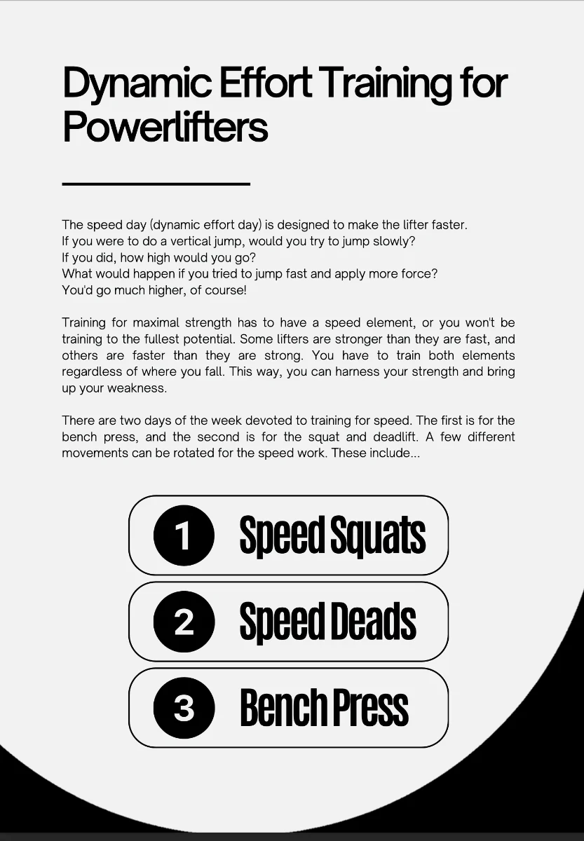 Dave Tate’s Guide To Dynamic Effort Training (EBOOK) - Image 4