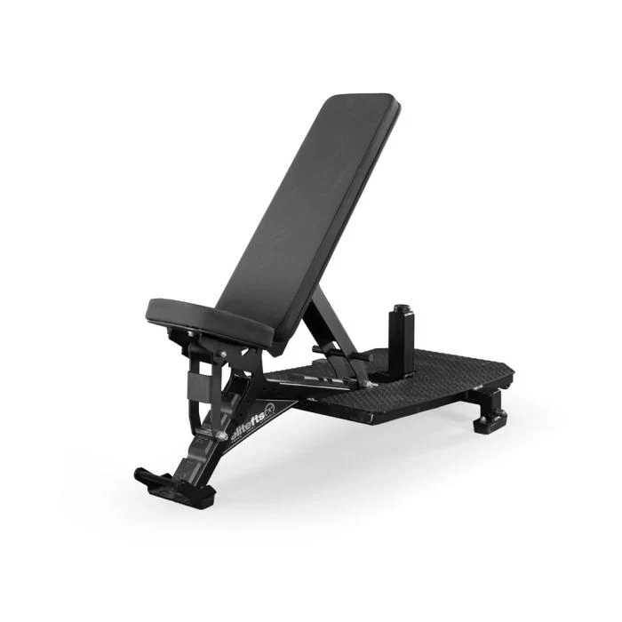 elitefts 0-90 Degree Signature Bench w/ Extra Large Spotter Platform and Kick Stand