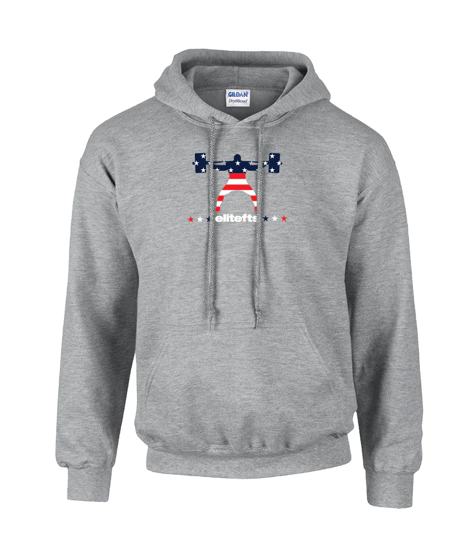 elitefts American Flag Squatter Hoodie