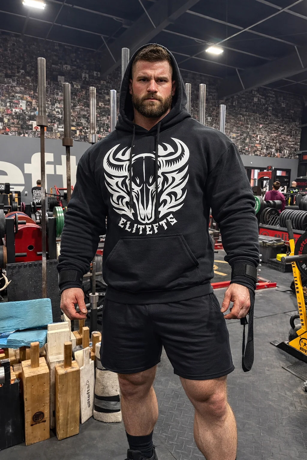 elitefts Bull Skull Hoodie - Image 4