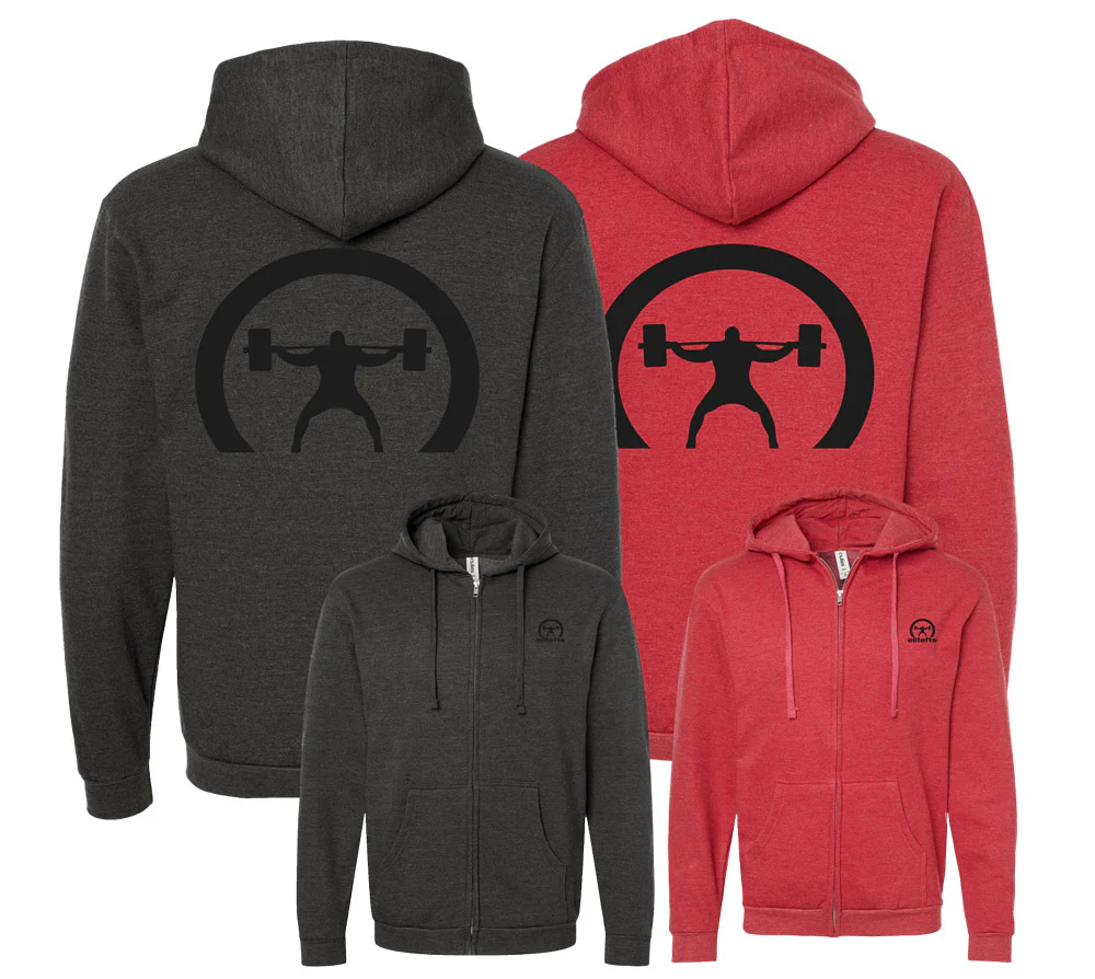 elitefts Crescent Only Black Full Zip Hoodie
