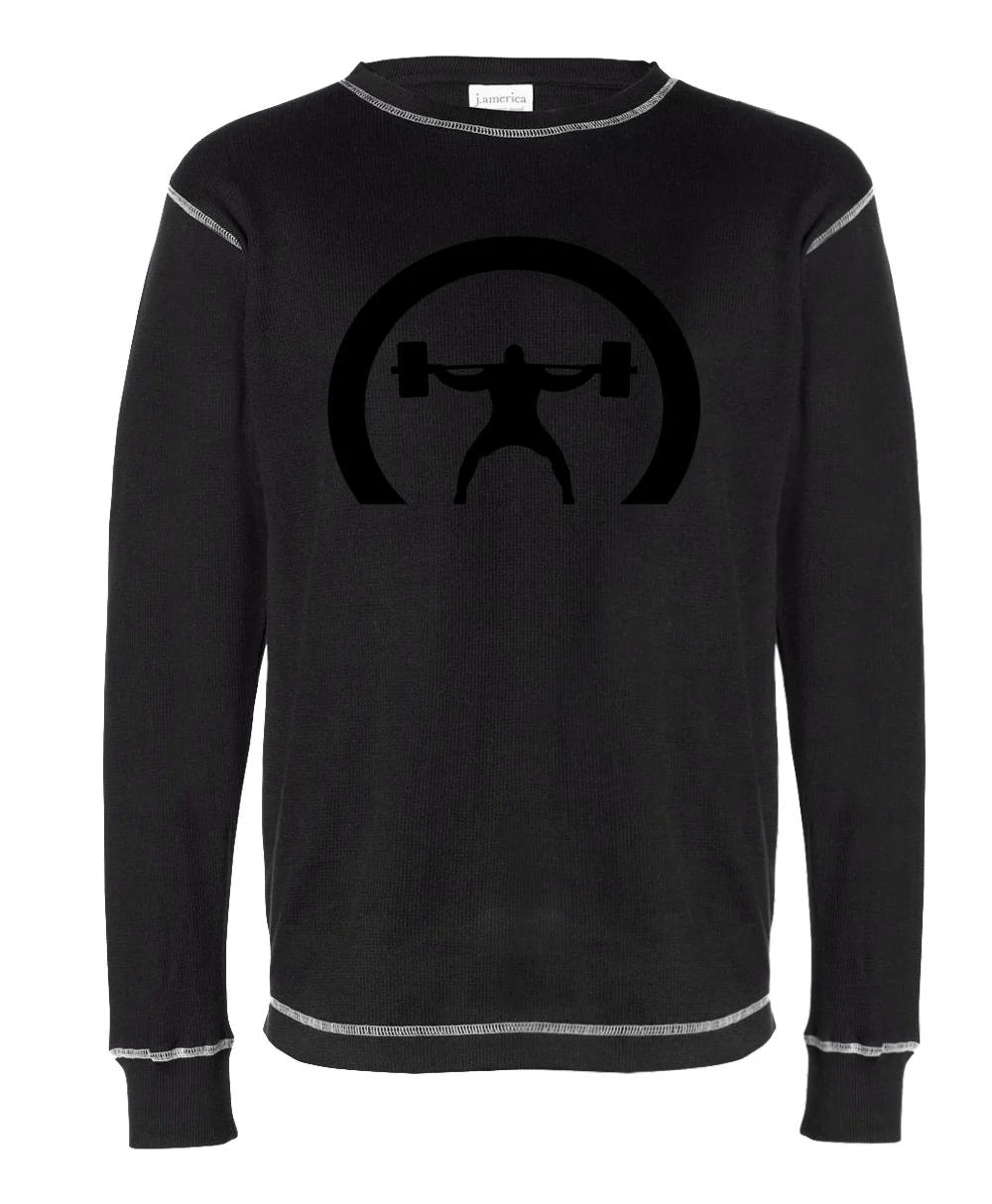 elitefts Crescent Only Black Thermal Long Sleeve Shirt - Image 2