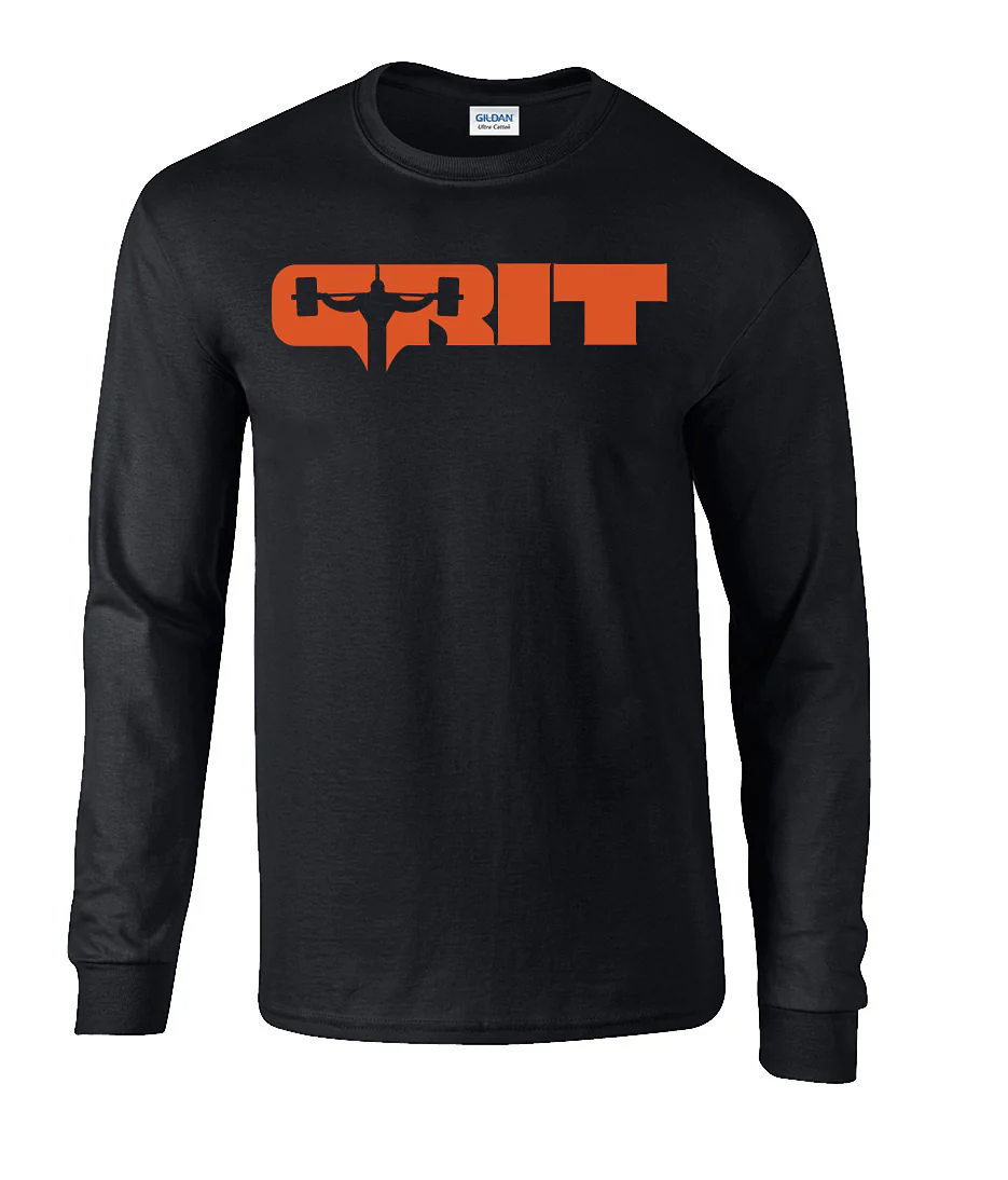 elitefts Grit Orange Long Sleeve T-Shirt - Image 2