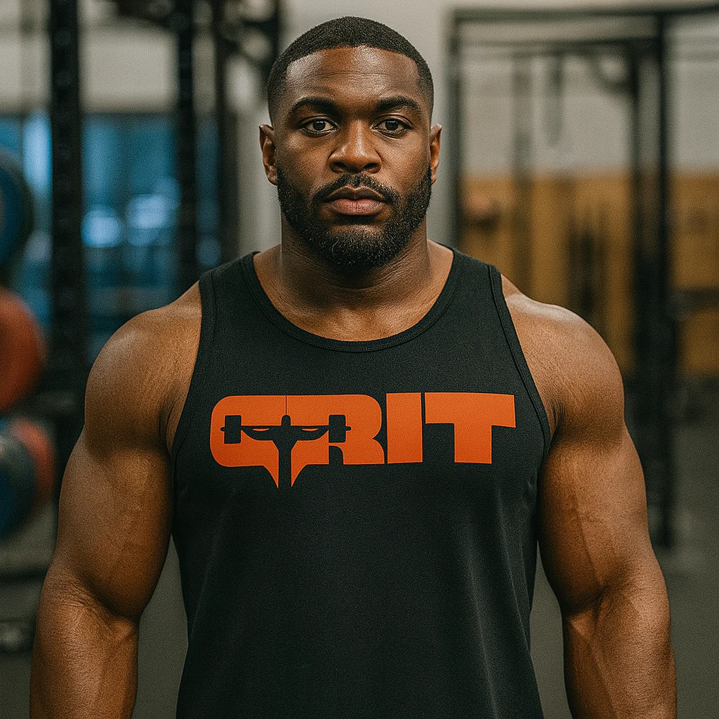 elitefts Grit Orange Tank Top - Image 4