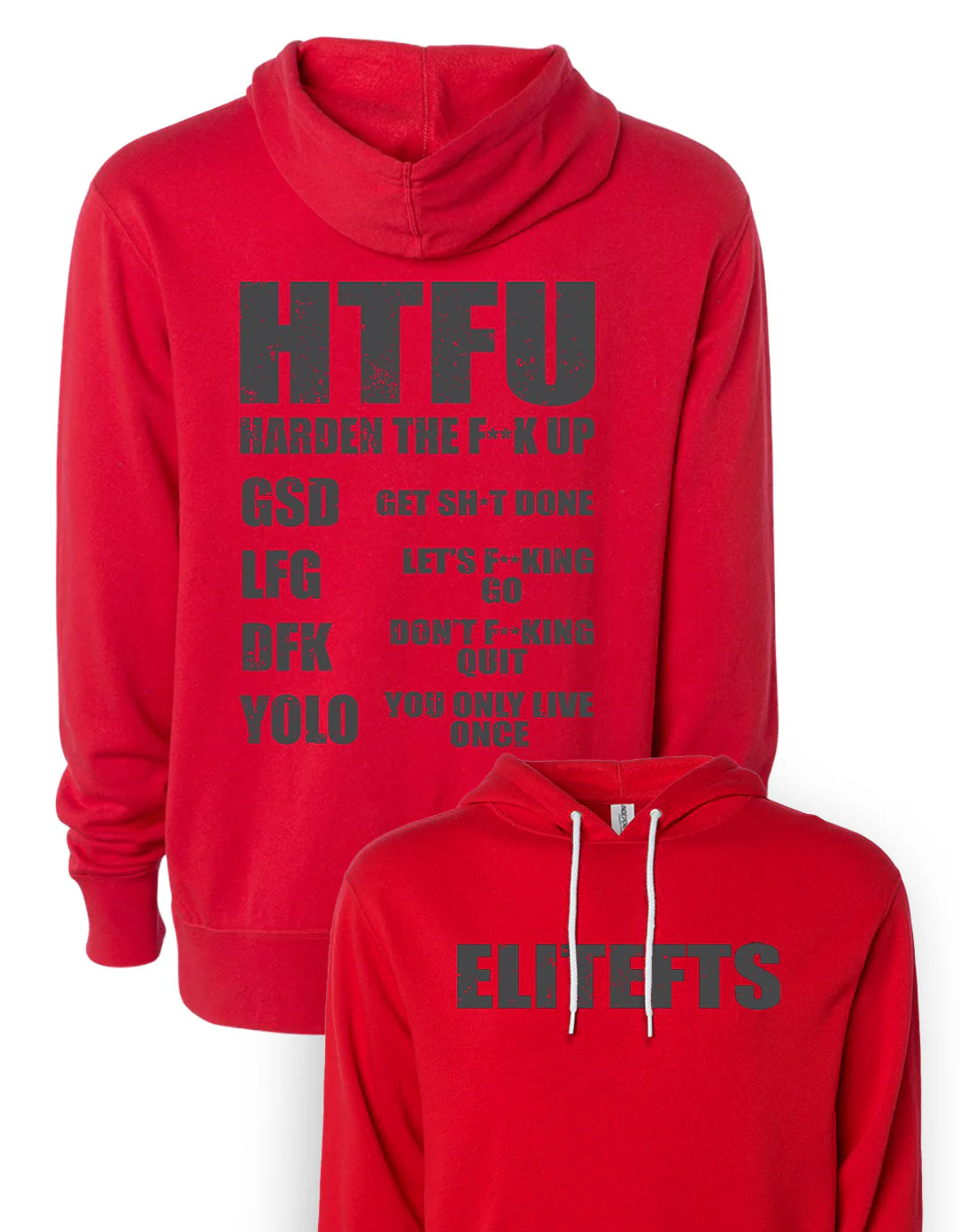 elitefts HTFU Lightweight Hoodie - Image 3