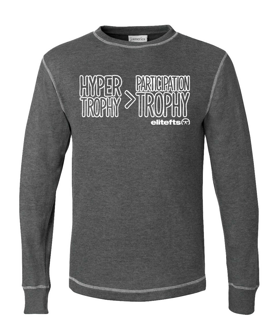 elitefts Hyper Trophy>Participation Trophy Thermal Long Sleeve Shirt - Image 3