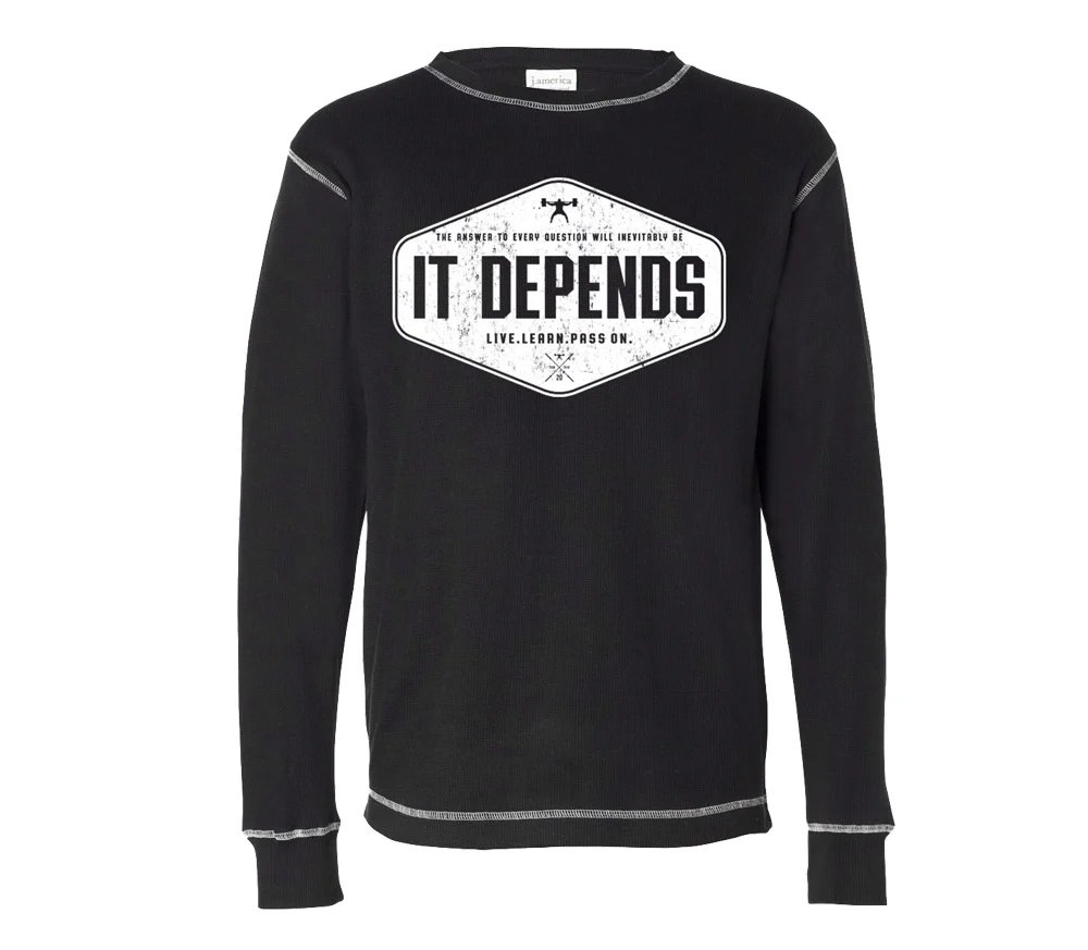 elitefts It Depends Thermal Long Sleeve Shirt - Image 2
