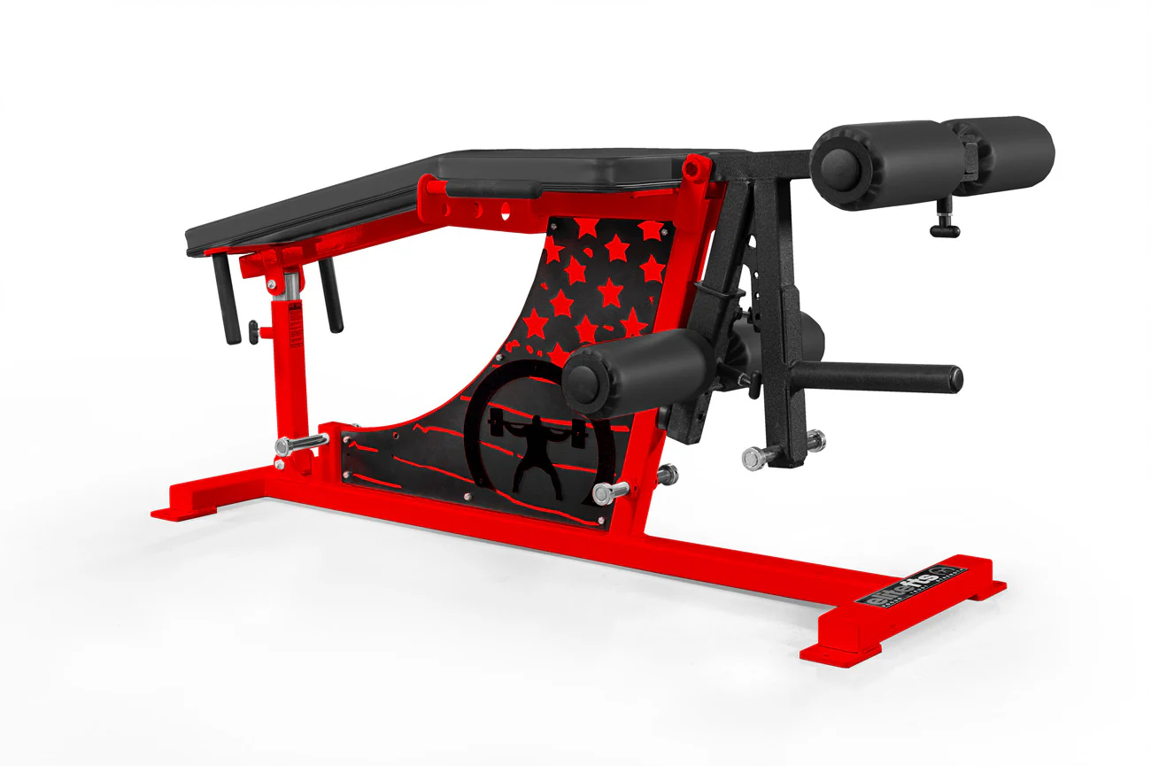 elitefts Signature Leg Ext/Curl Plate Loaded with Adjustable Main Pad & Logo Panel - Image 2