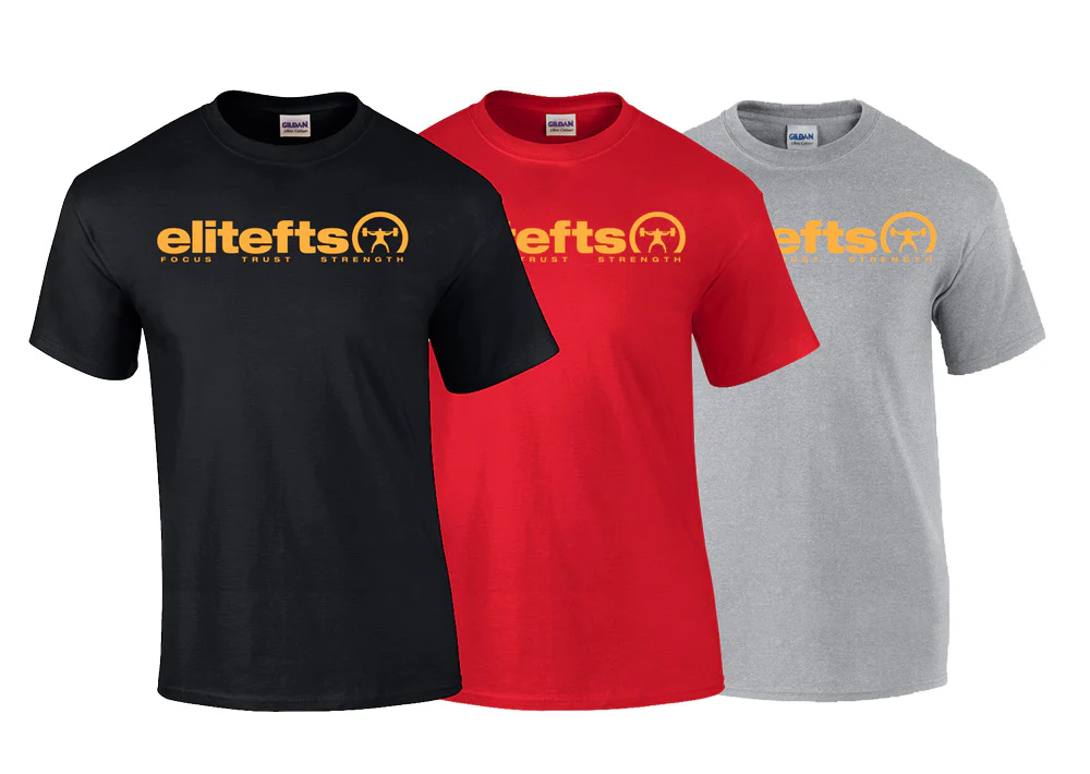 elitefts Tagline Gold T-Shirt