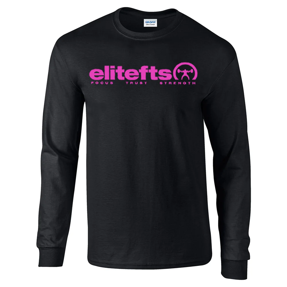 elitefts Tagline Pink Long Sleeve T-Shirt - Image 2