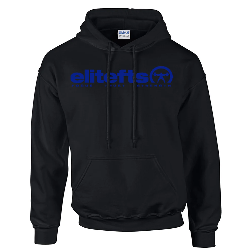 elitefts Tagline Royal Blue Hoodie - Image 2