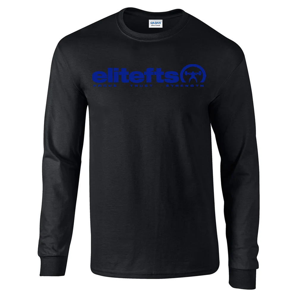 elitefts Tagline Royal Blue Long Sleeve T-Shirt - Image 2