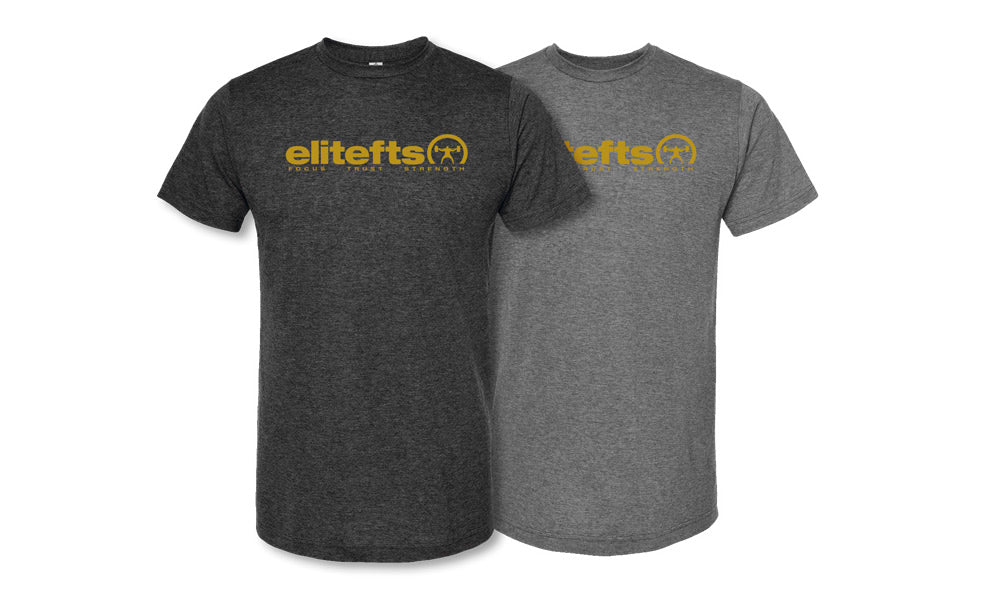 elitefts Tagline Vegas Gold Premium T-Shirt