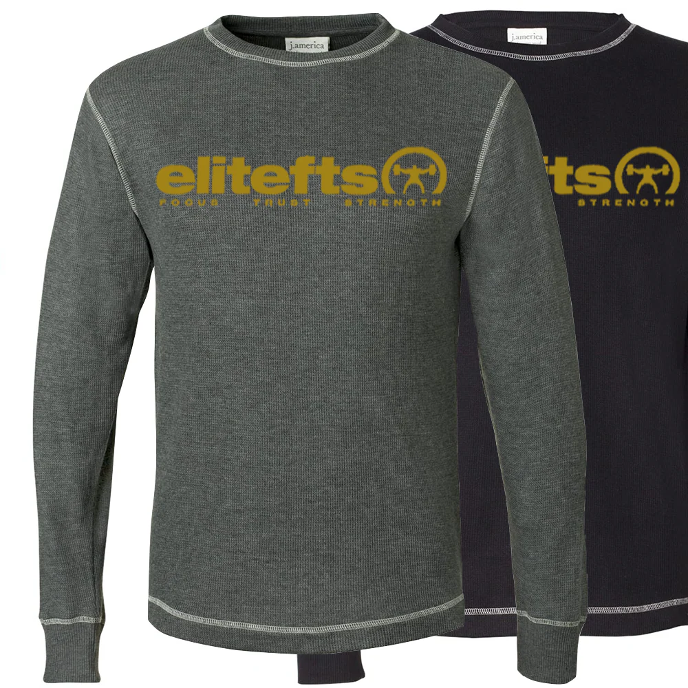elitefts Tagline Vegas Gold Thermal Long Sleeve Shirt