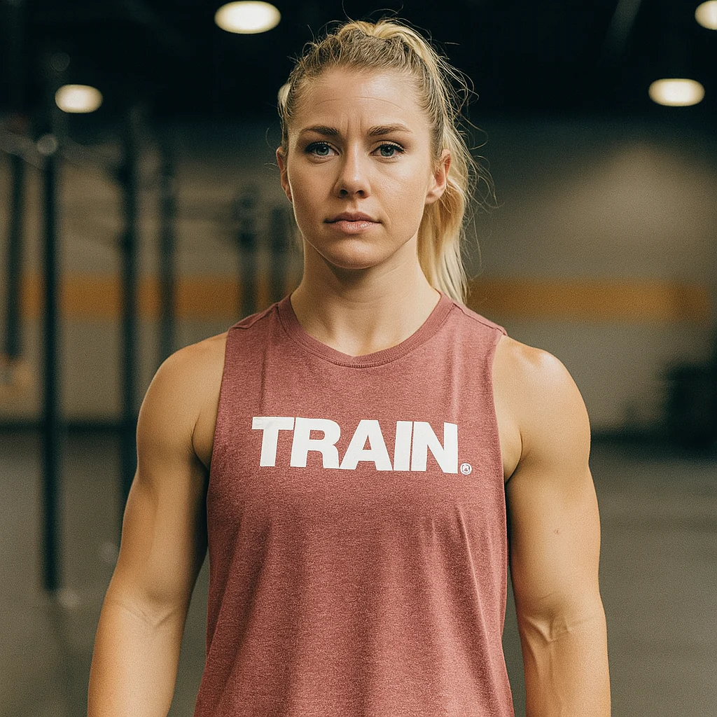 elitefts White Train Women's Racerback Cropped Tank - Image 5
