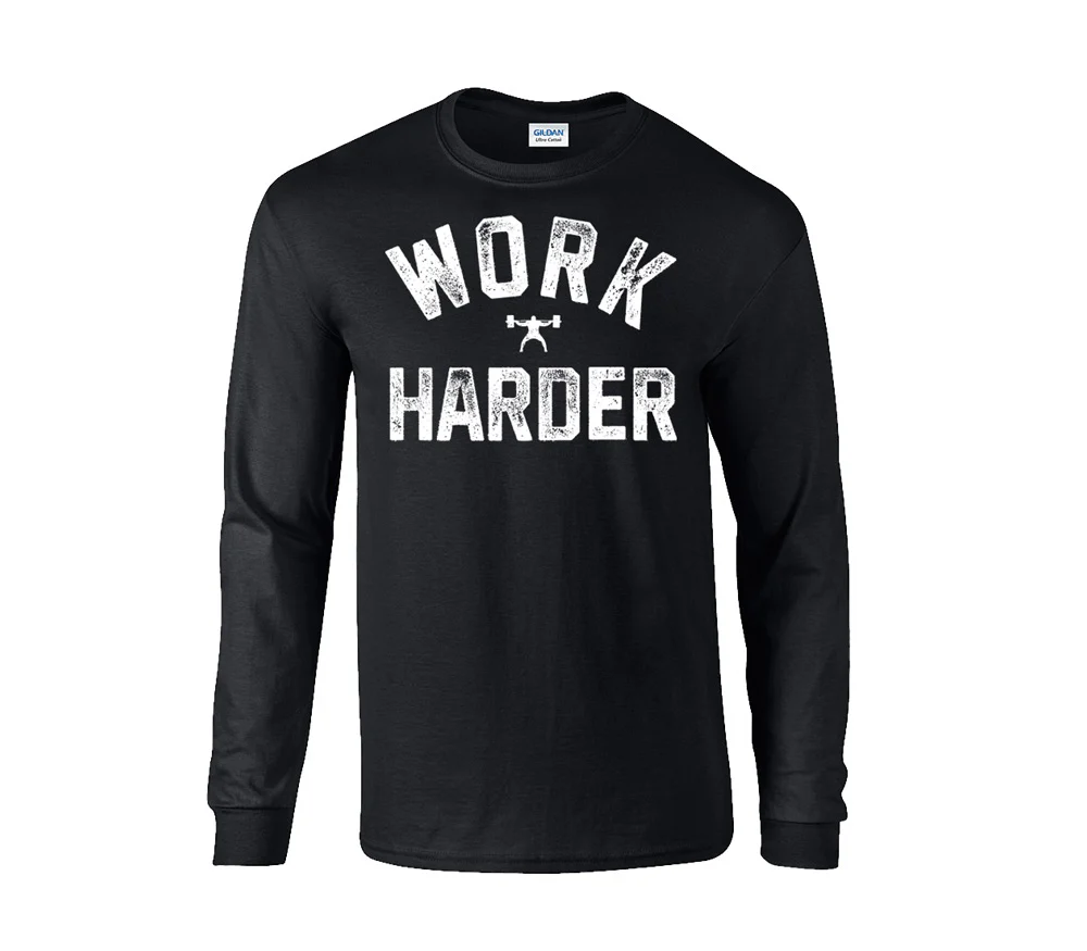 elitefts Work Harder Long Sleeve T-Shirt - Image 2
