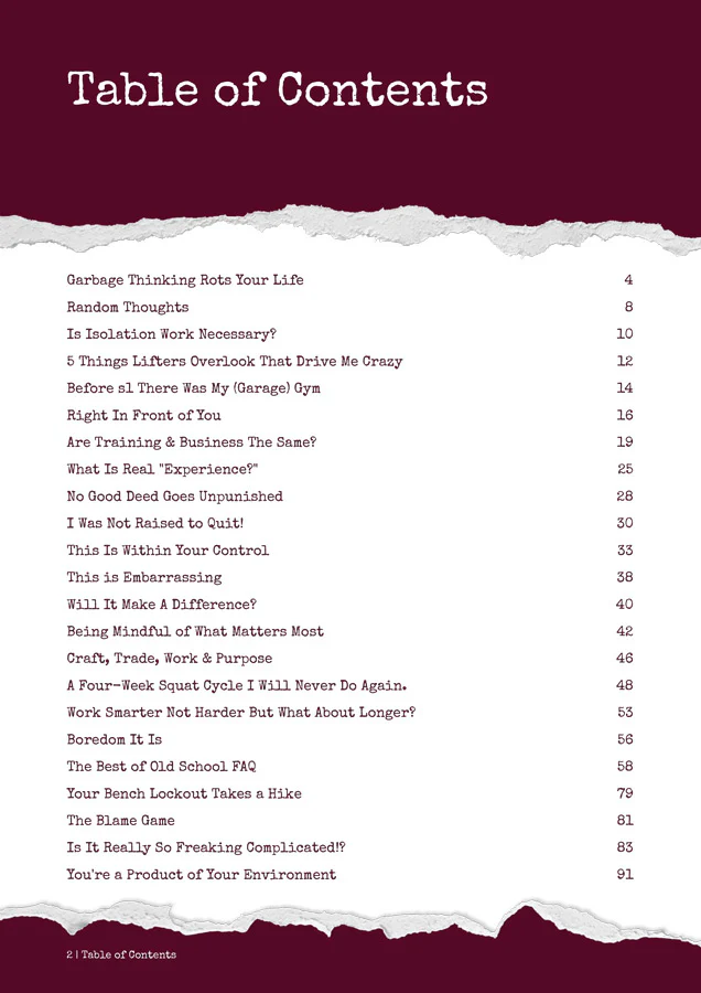 Gym Talk 9: Even More Trials, Teachings and Tips From A Tore Up Gym Rat - Image 2