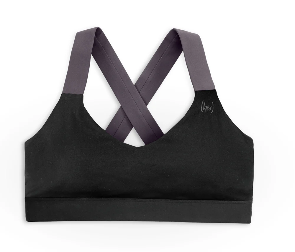 (HER) Sports Bra Steel