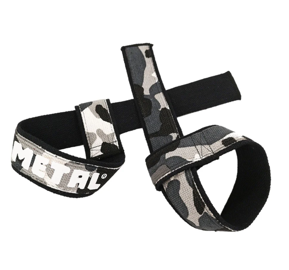 Metal Black'n Grey Camo Lifting Straps