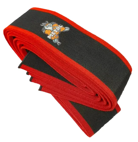 Metal Black'n Red Knee Wraps