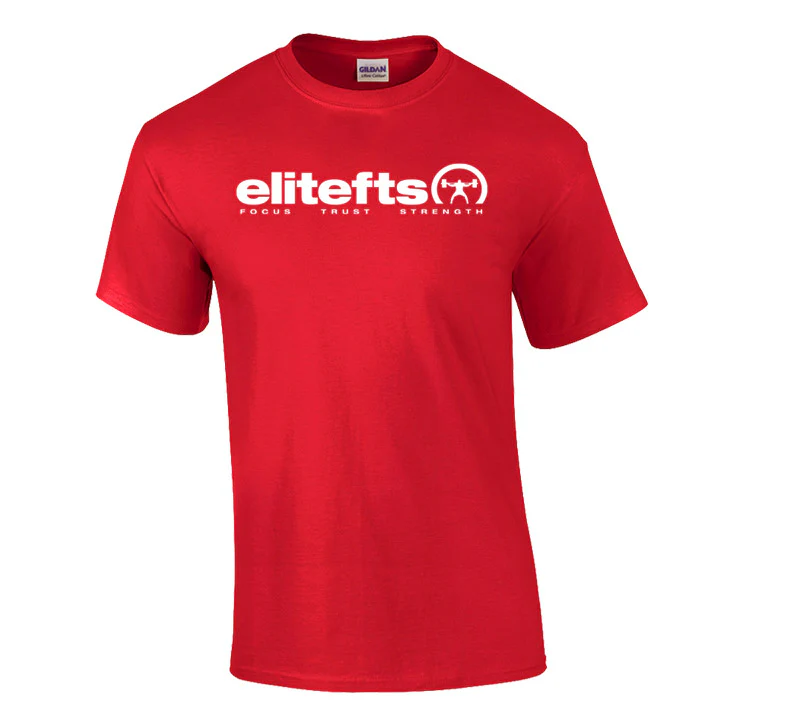 elitefts Tagline White T-Shirt - Image 3